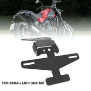Farfi Motorcycle Folding License Plate Frame Holder Bracket Replacement Parts for Benelli 502C